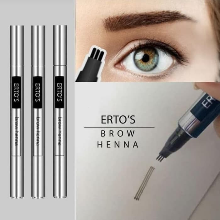 BPOM ERTOS Brow Henna BPOM Original ERTOS SULAM ALIS ERTOS EYEBROW HENNA PENSIL ALIS ERTOS