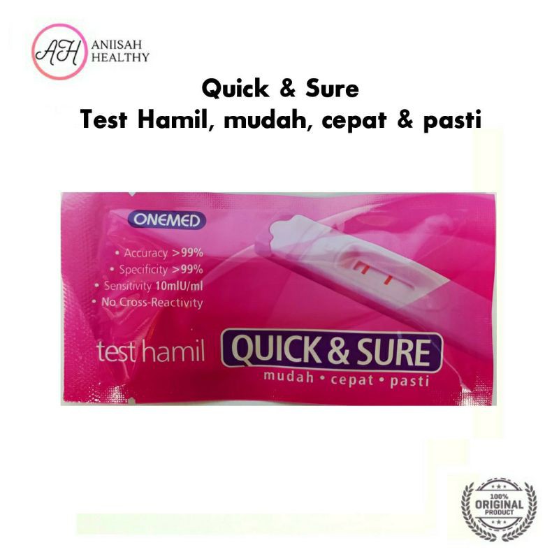 Tes Kehamilan Onemed Quick&amp;Sure &gt; Tes Hamil Cassette &gt; Testpack &gt; Tespek &gt; Pregnancy Test Stick