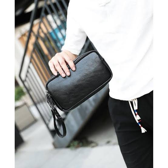 Ambigo Clutch Bag - Tas Tangan Kasual Kulit Pria DWalker V7730 - Tas Tangan Kantoran Simple Murah