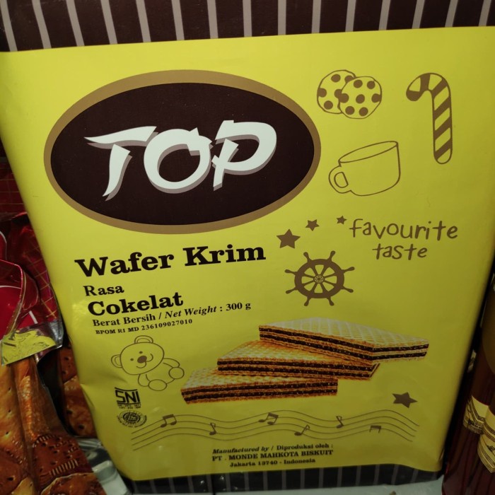 

Nissin Top Wafer Krim Cokelat 300 g