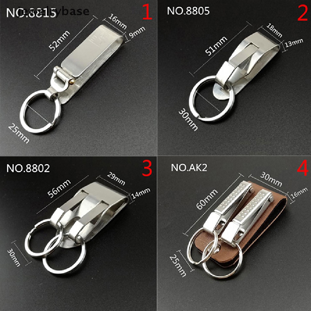 (jewelrybase) Klip Gantungan Kunci Quick release Bahan Stainless steel