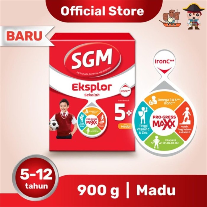 

SGM EKSPLOR 5+ MADU 900GR /BOX