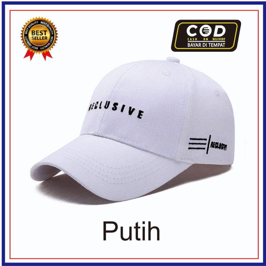 Topi Baseball Bordir Reclusive - Topi Distro Reclusive Style Kekinian Pria Wanita - PURANGSAKATO_SHOP.