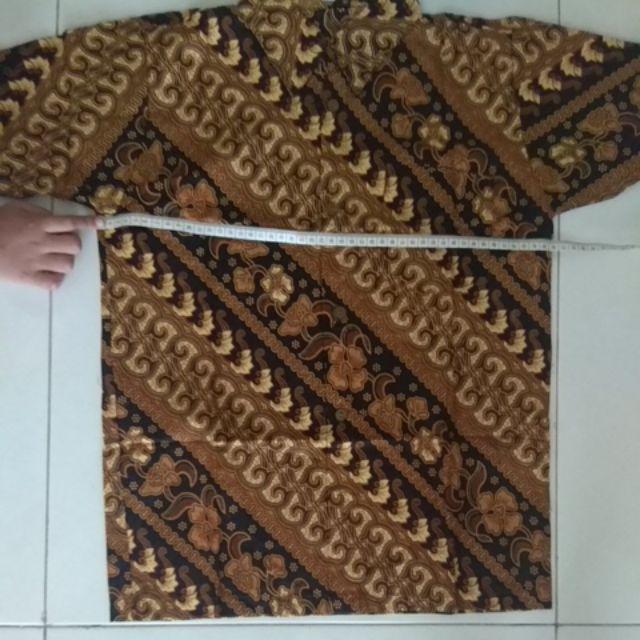 Hem Kemeja Atasan Batik Anak Laki-laki Sogan