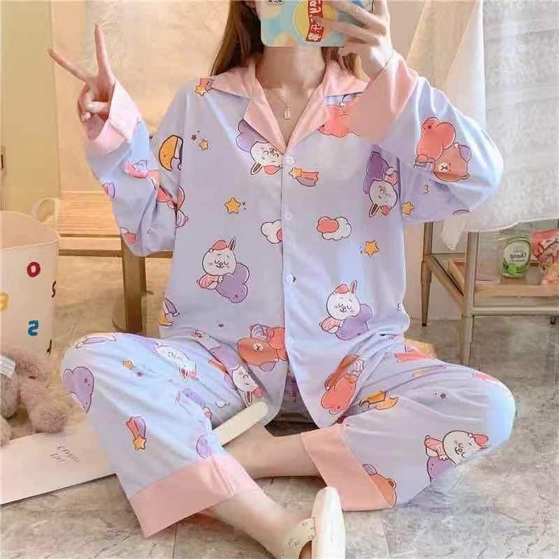 TELLY ➡️ 323 Piyama Wanita import  Baju Tidur wanita muslimah Setelan Pajamas Babydoll