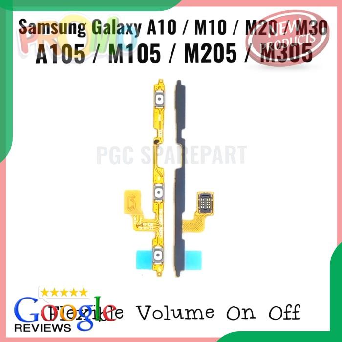 SPAREPART HP FLEXIBEL KONEKTOR VOLUME POWER ON OFF SAMSUNG GALAXY A10 M10 M20 M30 TERLENGKAP