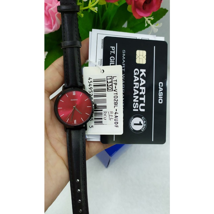 Jam Tangan Casio Wanita Analog Original LTP-VT02BL-2AUDF/ ltp-vt02bl-4audf / ltp-vt02bl-3audf / ltp-vt02bl-1audf