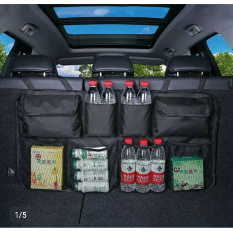 Tas penyimapanan barang bagasi belakang jok mobil