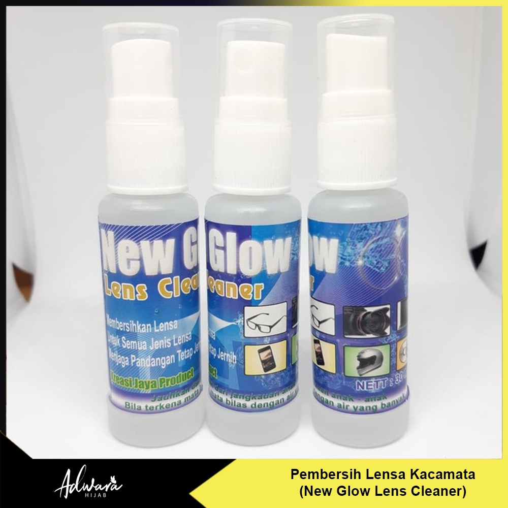 NEW GLOW Cairan Pembersih Kacamata / Spray Lens Cleaner Air Pembersih Lensa Serbaguna