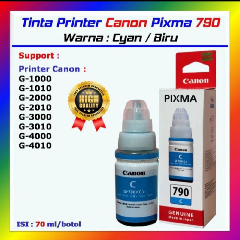 T!nta Canon pixma Gl-790 for canon G1000/1010/2010/2020/2012/3000/3010/3012/4000/4010