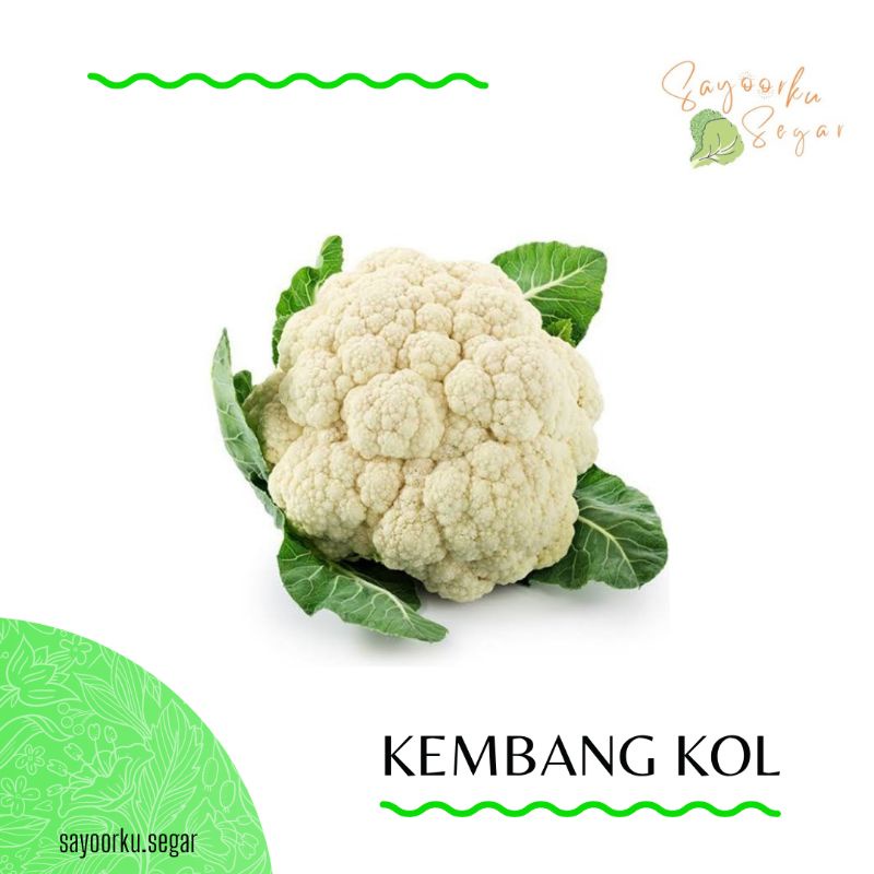 

KIRIM BESOK Kembang kol / Bungkul / Brungkul / Brokoli putih 500gr