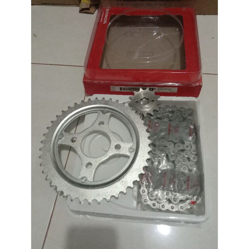 GEAR set Tiger lama Tiger Revo depan 13- belakang 43/Ori-T