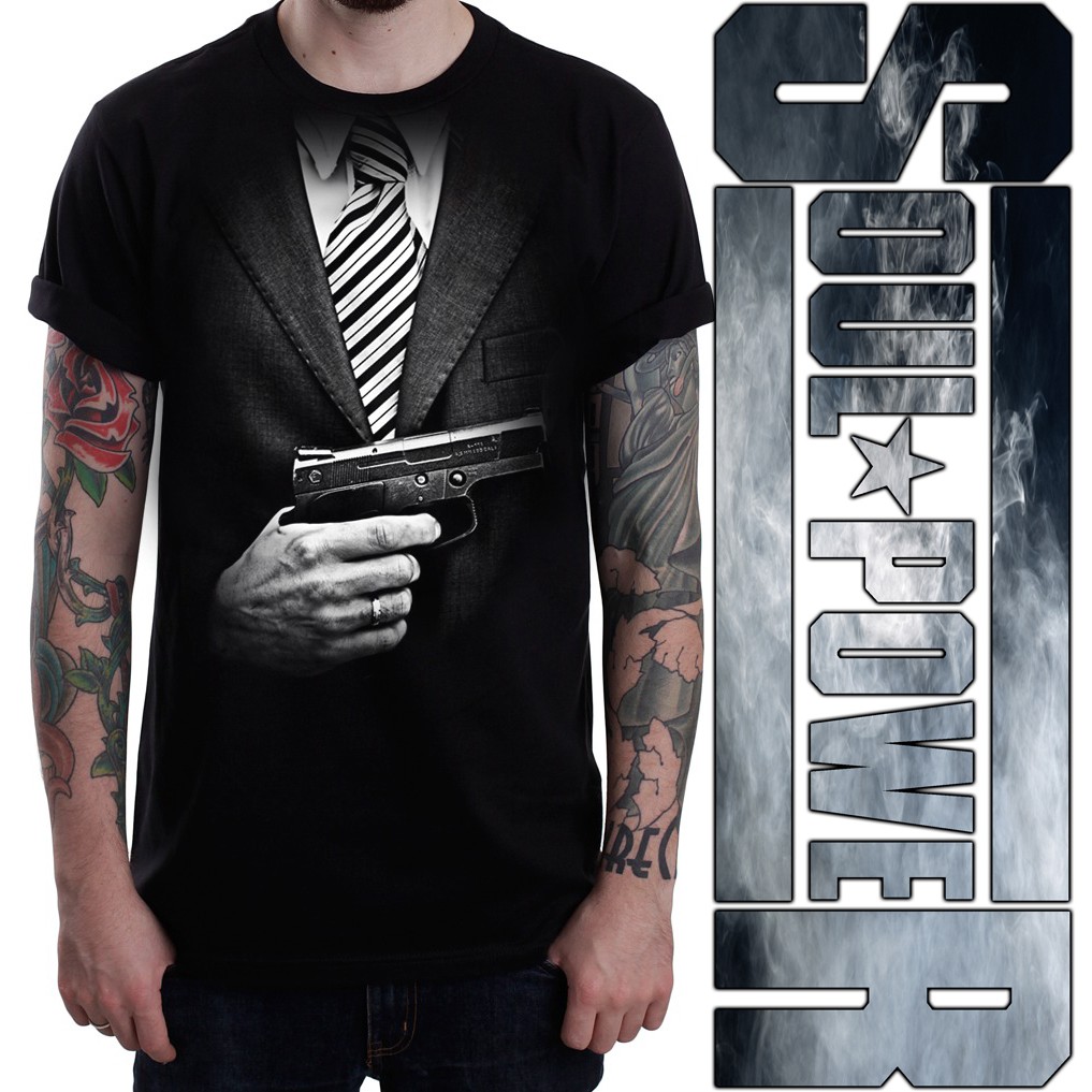 KAOS 3D DISTRO SATUAN UNIK KEREN MAFIA KILL ORIGINAL SOULPOWERSTYLE