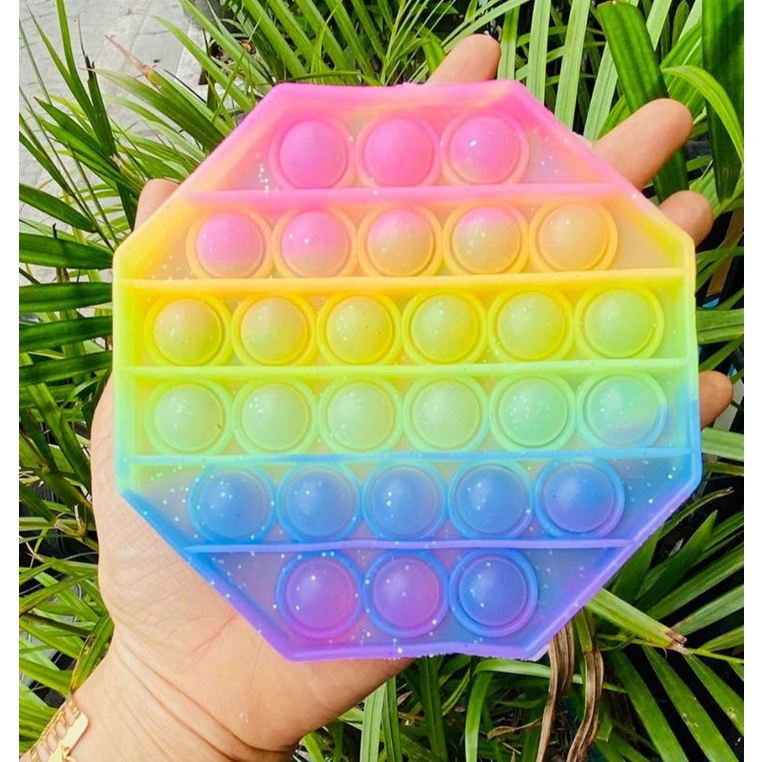 (TERBARU) POP IT MURAH SERI GLITER PASTEL POP IT PASTEL-6