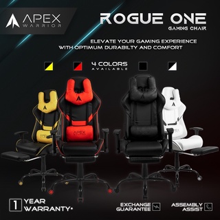 Apex Warrior Rogue One Premium Gaming Chair Kursi Gaming w/ Footrest
