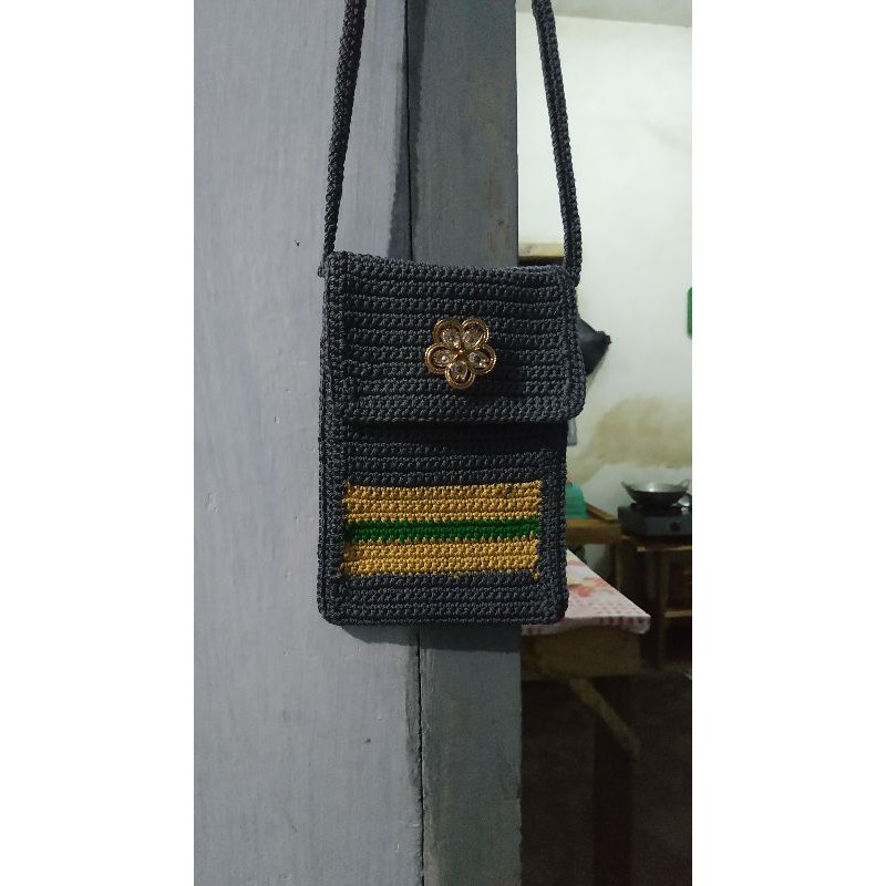 tas selempang wanita //tas hp unik rajut//tas tahan lama cantik dan murah//tas produk handmade uk 23