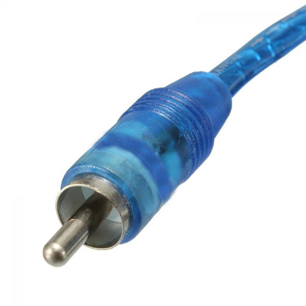 Top Kabel Audio Kawat Praktis Biru 1 RCA Male To 2female