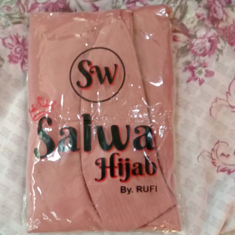 TERBARU!! KHIMAR 2LAYER BERSWAROSKY CHANEL-Pink salam