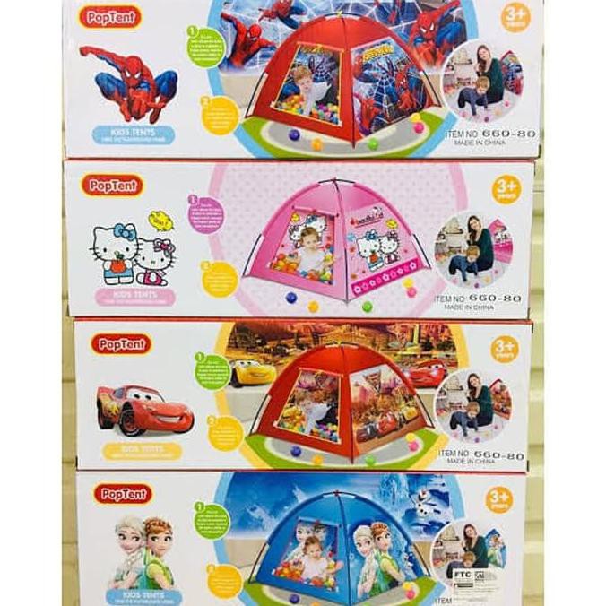 Terbaru  TENDA MAINAN ANAK CAMPING HELLO KITTY PINK TENDA KEMAH BERMAIN RUMAHAN - SPIDERMAN