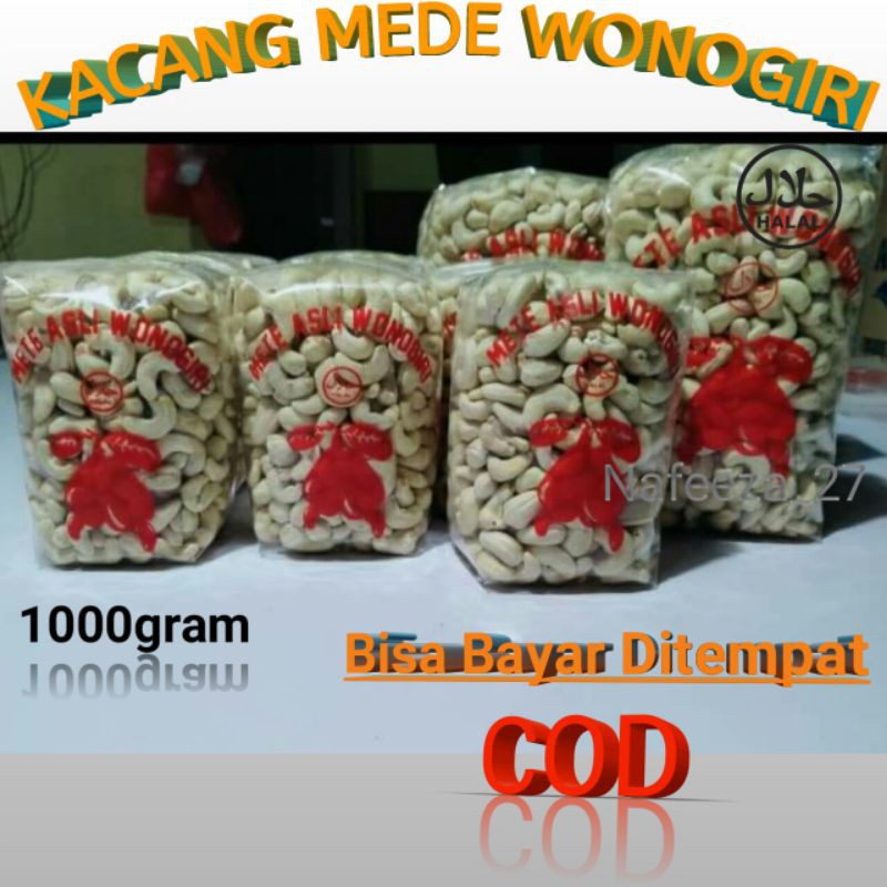 

Kacang mete mede mentah fress 1kg asli Wonogiri