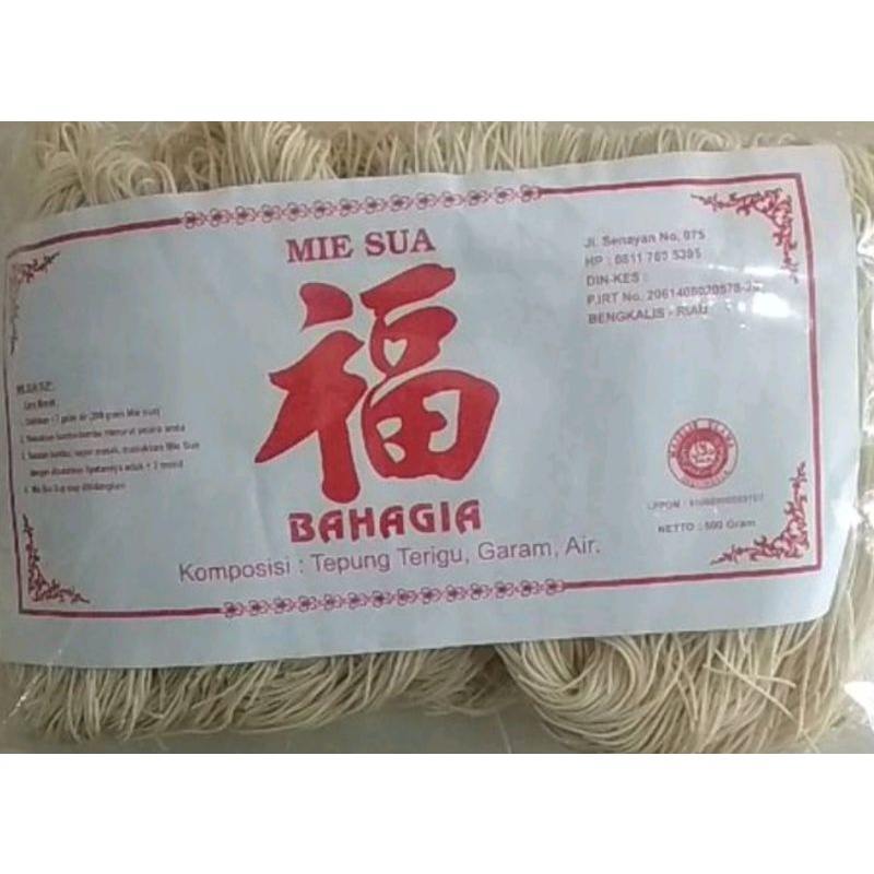 

MieSua Mie Sua Misoa kering Bahagia Asli Bengkalis 500gr - Misua - Mie Suah
