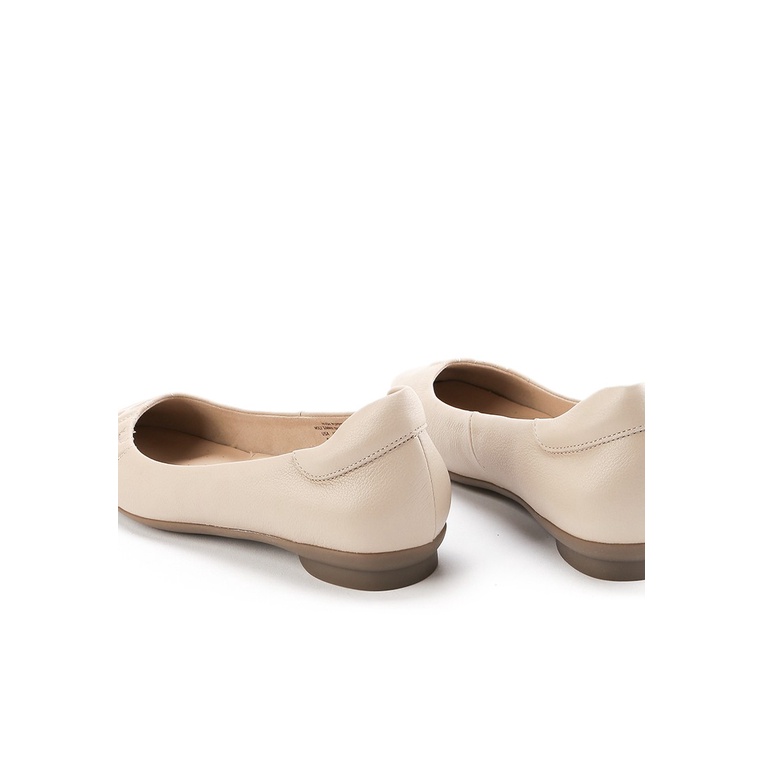 SEPATU FLAT KULIT HUSH PUPPIES WANITA ORIGINAL TERBARU CREAM HW01