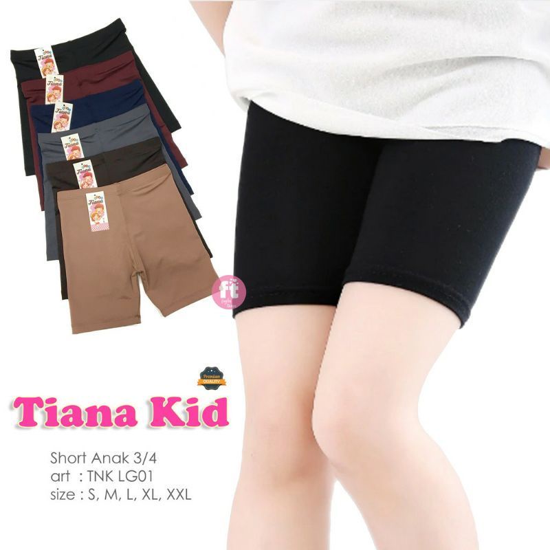 (6PCS) TIANA CELANA DALAMAN SHORT LEGGINGS ANAK UKURAN M-XXL