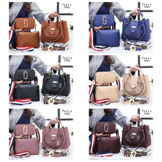 Alco - Tas Wanita Pedro Molly Excellent Bag Fashion Import 1456 3in1