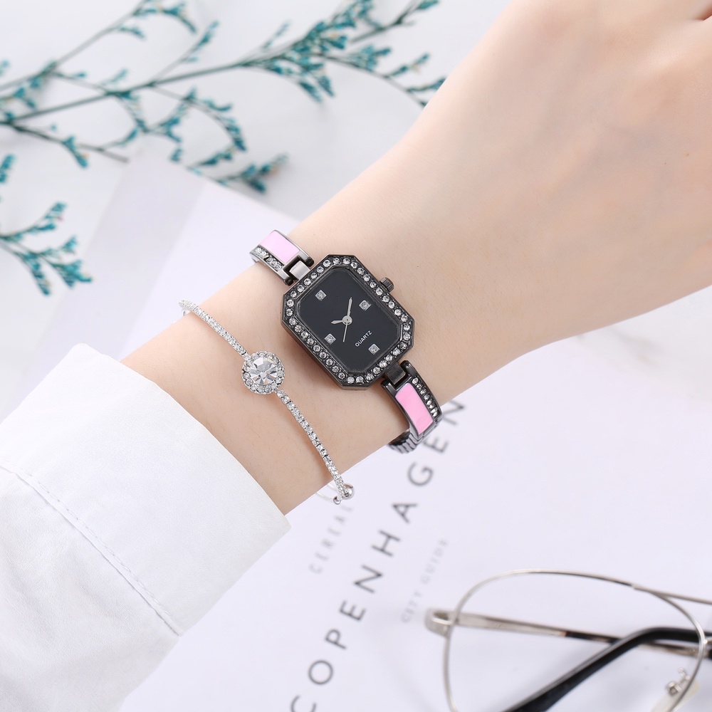 COD Jam Tangan Quartz Strap  Analog Casual Gaya Retro Untuk Wanita Watch Korean Fashion W187-2