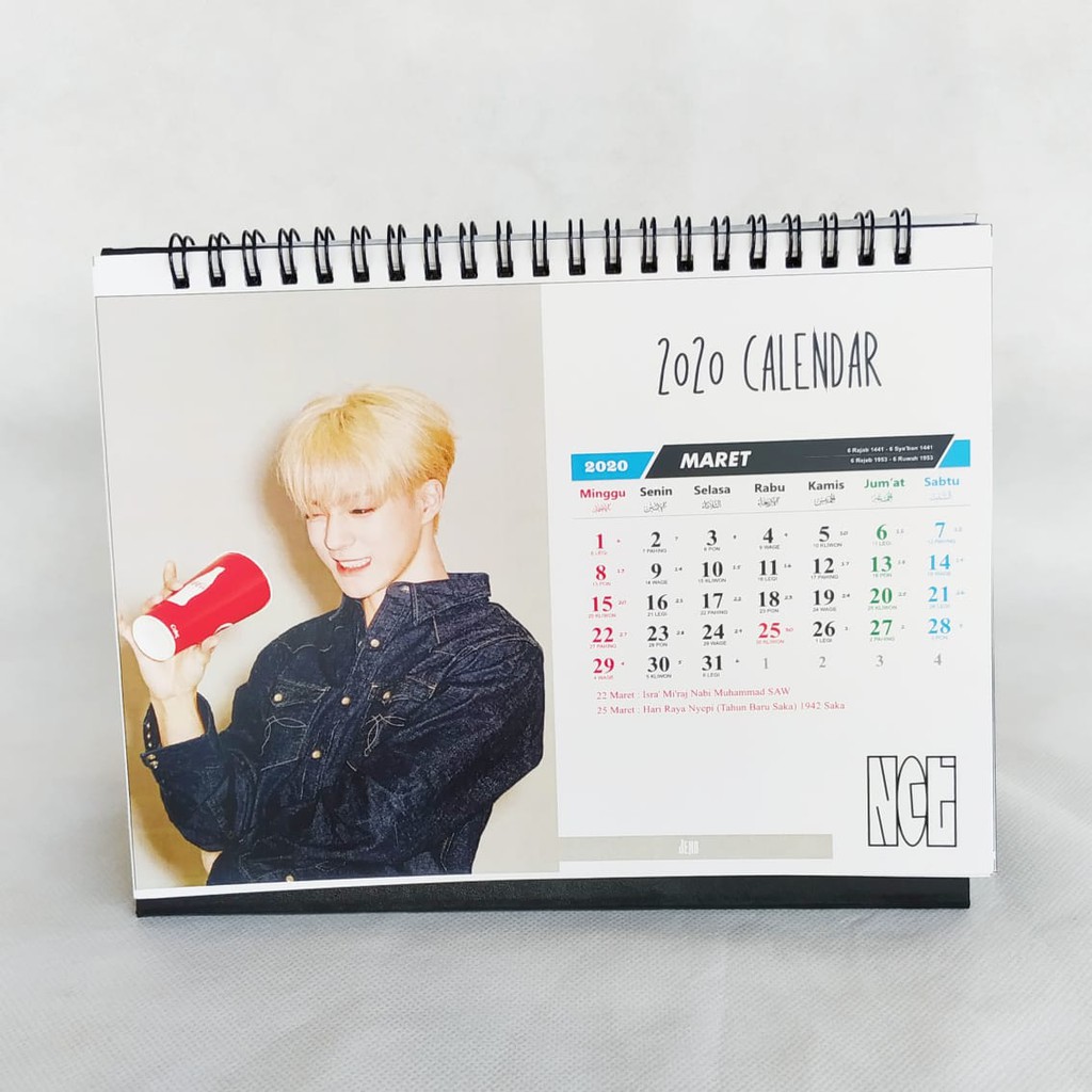 Kalender Meja Kpop Nct 2020 Hardcover