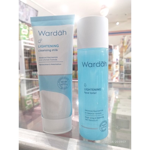 Wardah Lightening Milk Cleanser dan Face Toner