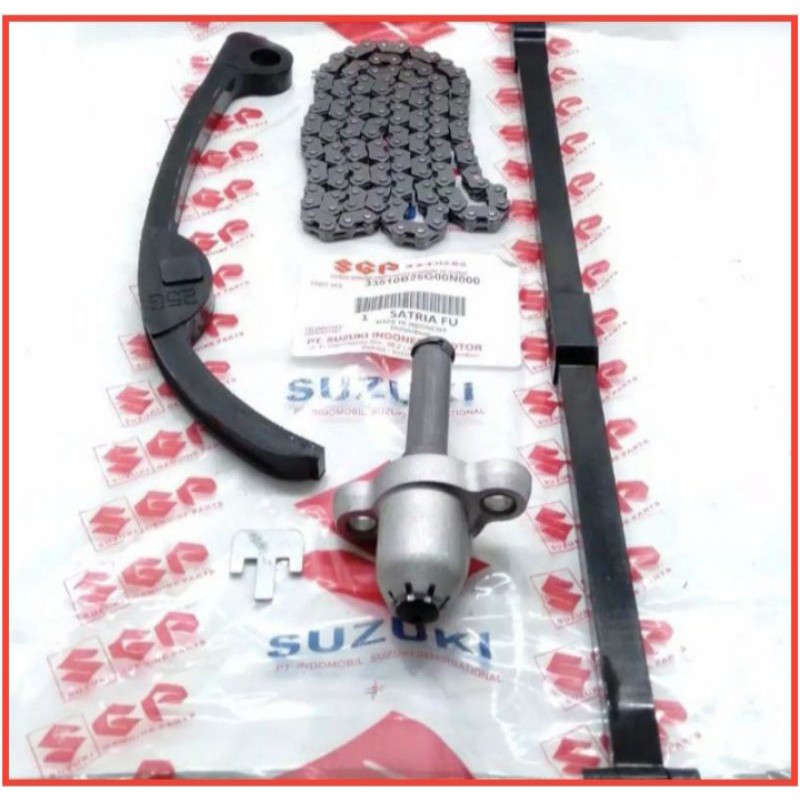 Rantai rante keteng + tonjokan tensioner + lidah tensioner suzuki satria FU