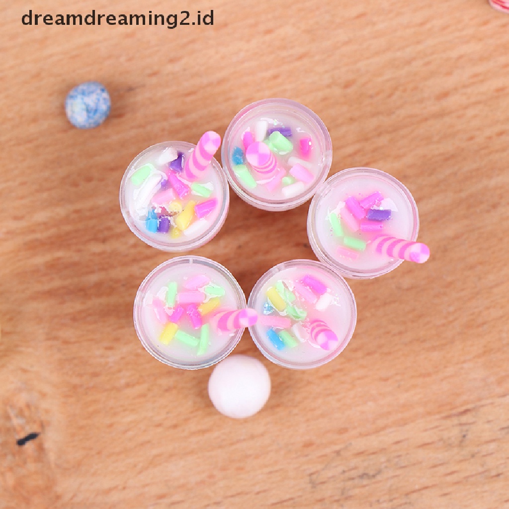 (LIKE) 5pcs Miniatur Botol Krim Skala 1: 12 Untuk Dekorasi Rumah Boneka