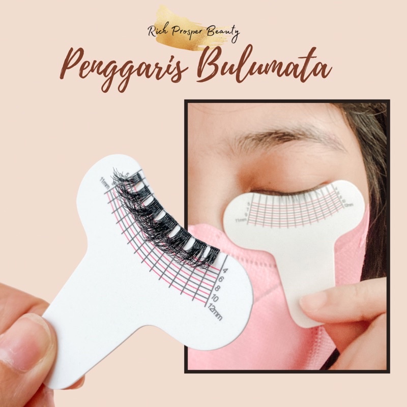 PENGGARIS BULUMATA - EYELASH EXTENSION RULLER - ALAT PENGUKUR BULU MATA