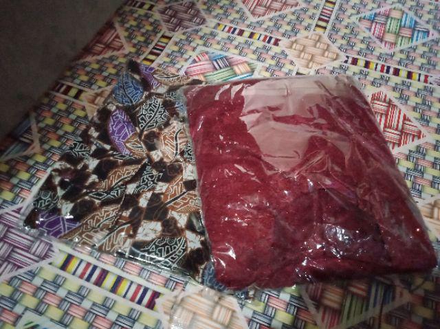 Maura Couple - Sania Ruffle Batik Couple Ori Ndoro Jowi Dnt Garansi Termurah - Brokat Akita Bs024