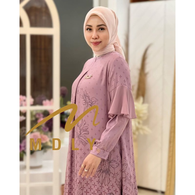 Gamis Dress Wanita  Terbaru Halwa Dress By Mdly 3039