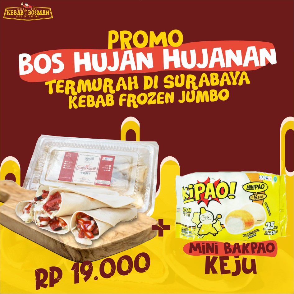 KEBAB FROZEN JUMBO & MINI BAKPAO KEJU