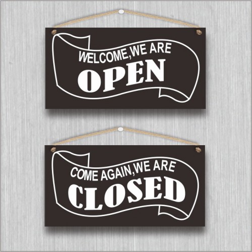 

Papan Bolak Balik Tanda Open dan Close Murah