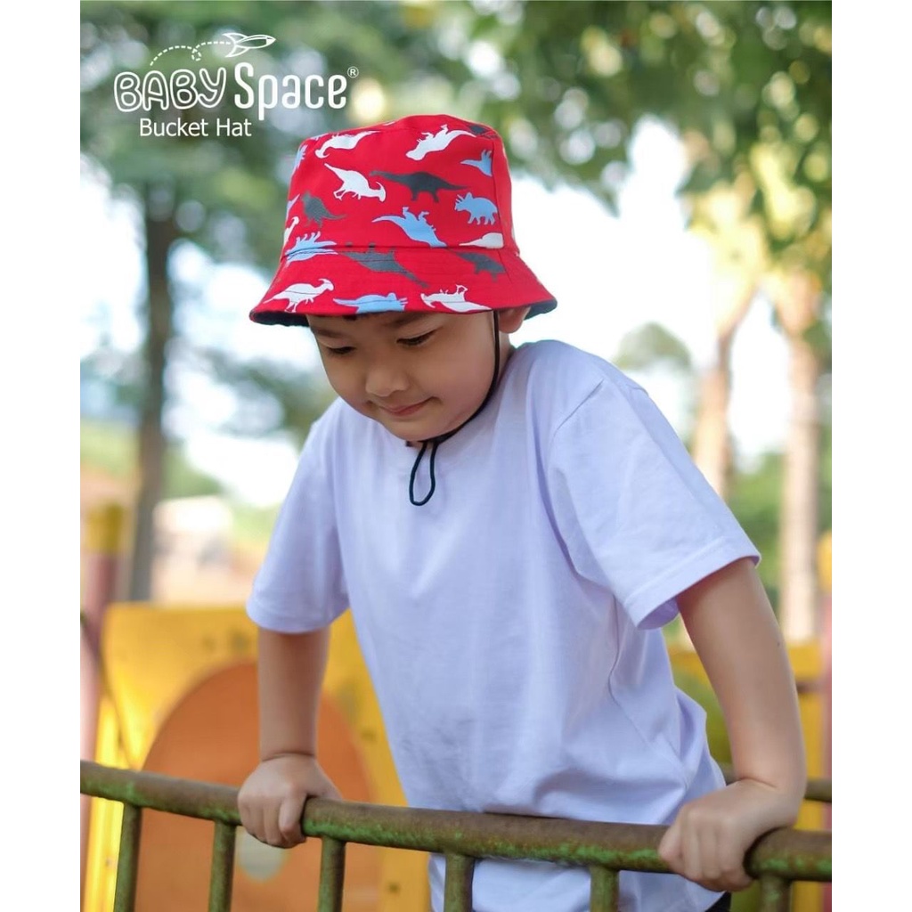 Topi bucket / bucket hat / bucket hat anak dino / bucket hats