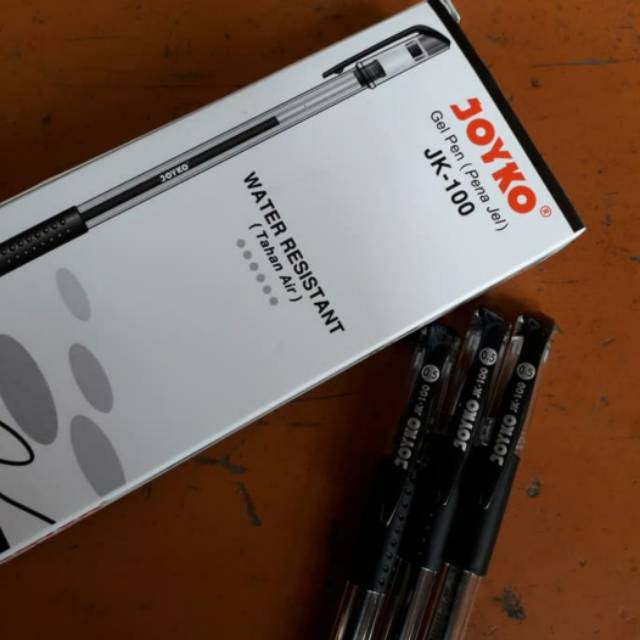 

Pulpen Gel Joyko JK 100. Harga untuk 1 gross. - Hitam