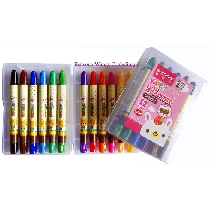 

Crayon Putar Dominic 12 warna pendek