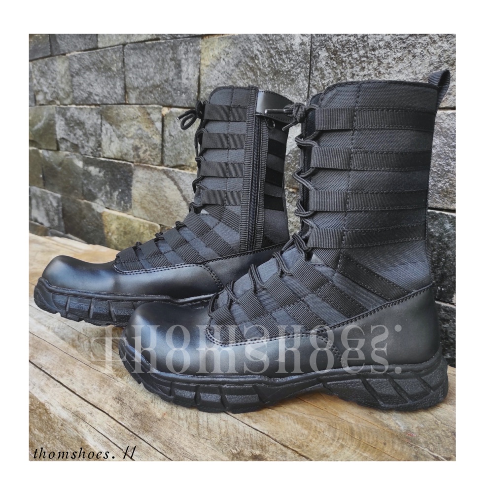 SEPATU PDL SAFETY UJUNG BESI UNTUK TNI, POLRI, POL PP, TERBARU // ThomShoes.