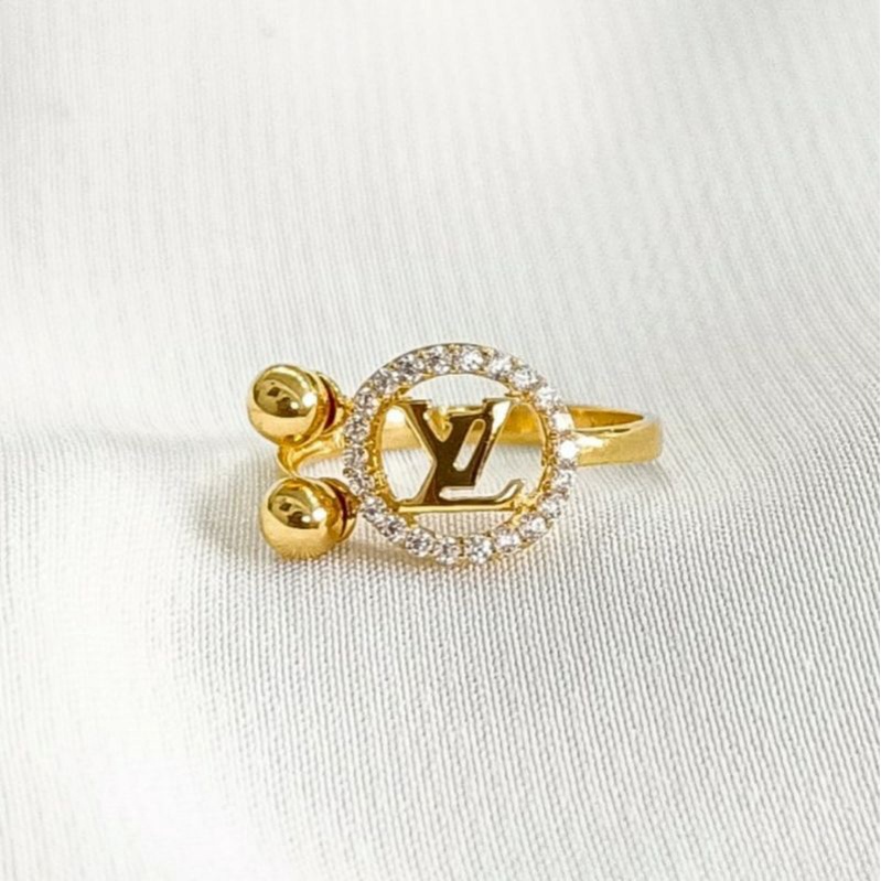 Cincin Wanita Hati Batu Permata Putih Love Korea Perhiasan Emas asli