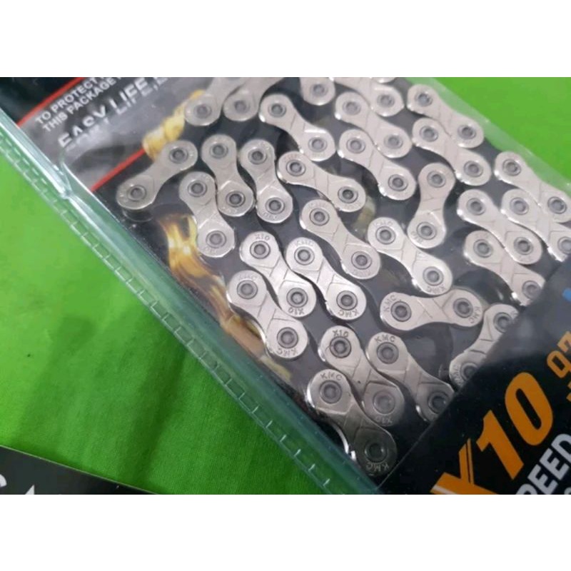 Termurah chain rantai Bike Bicycle Sepeda MTB Roadbike Road Bike Balap Federal Seli Lipat KMC X10 10 speed 10sp compatible dengan shimano sram ltwoo