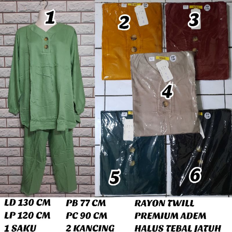 ONE SET PP JUMBO TWILL PREMIUM AGNES BY TESSA
