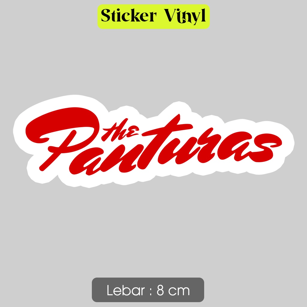 

Stiker The Panturas Logo Sticker Vinyl Surf Rock Satuan Bahan Anti Air