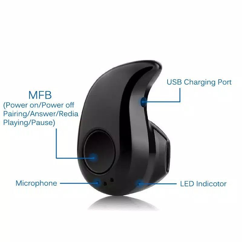 Hedset/Headset/earphone BLUETOOTH MINI model keong new (helm-in) mono single