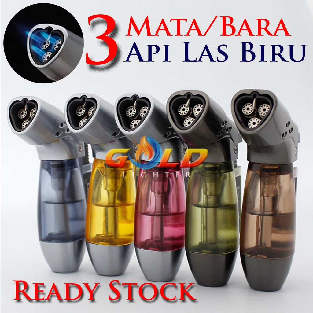 MANCIS KOREK API BARA 3 MATA BARA GAS TORCH MINI BLOW TORCH