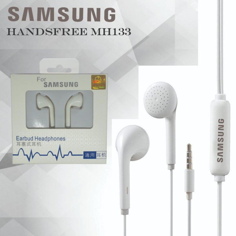 Headset HF Samsung MH133 Stereo Earphone Handsfree Samsung MH133 Stereo
