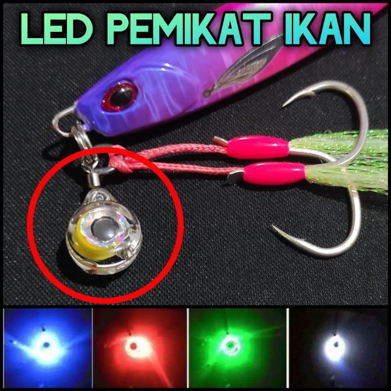 Mata Ikan Lampu Menyala Esca Eye Assist Hook Jigging